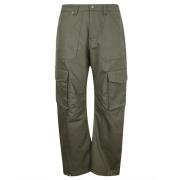 Golden Goose Cargo Pant Mixed Cotton Fabric Green, Herr