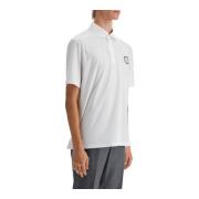 Brunello Cucinelli Stretch Teknisk Jersey Polo Skjorta White, Herr