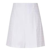 Valentino Garavani Vita Bomull Vlogo Iconograph Shorts White, Herr