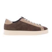 P448 Bruna Sneakers för Avslappnad Stil Brown, Herr