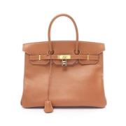 Hermès Vintage Pre-owned Canvas handvskor Brown, Dam