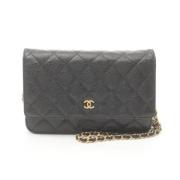 Chanel Vintage Pre-owned Laeder chanel-vskor Black, Dam