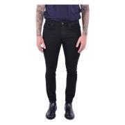 Dondup Skinny Fit Svart Stretch Jeans Black, Herr