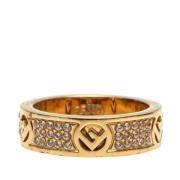 Fendi Vintage Pre-owned Metall ringar Yellow, Dam