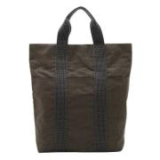 Hermès Vintage Pre-owned Canvas totevskor Gray, Dam