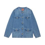 Anine Bing Vintage-inspirerad Janet Jacket i Atlantic Blue Blue, Dam