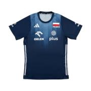 Adidas Polen Volleyboll Match T-shirt Blue, Herr