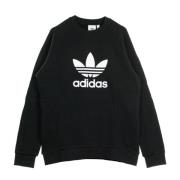 Adidas Snygg Crewneck Sweatshirt Svart/Vit Black, Herr