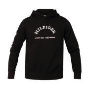 Tommy Hilfiger Mäns Roundall Hoody Sweatshirt Black, Herr