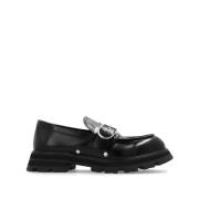 Alexander McQueen Svarta Moccasins för Män Black, Herr