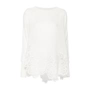 Ermanno Scervino Mysig Stickad Tröja White, Dam