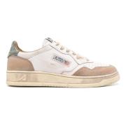 Autry Vintage Läder Sneakers Medalist Low Beige, Herr