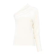 Rick Owens Champagne Top för eleganta tillfällen White, Dam