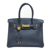 Hermès Vintage Pre-owned Laeder handvskor Blue, Dam