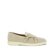 Santoni Stiliga Loafers för Män Beige, Dam