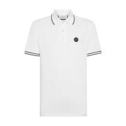 Philipp Plein Klassisk Polo Shirt i Svart White, Herr