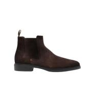 Santoni Mocka Chelsea Boots Rund Tå Stil Brown, Herr