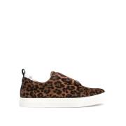 Pierre Hardy Leopard Black Sneakers Brown, Dam