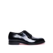 Santoni Klassiska Derby Skor Black, Herr