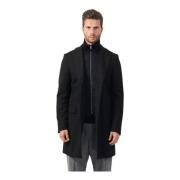 Boss Svart Ullrock Slim Fit Black, Herr