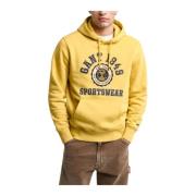 Gant Grafisk Sweat Hoodie Yellow, Herr