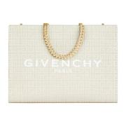 Givenchy Medium G Tote Shopping Bag Canvas Beige, Dam