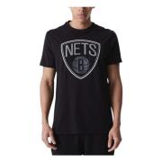 New Era NBA Brooklyn Nets Outline Tee T-shirt Black, Herr