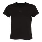 Alexander Wang Svarta T-shirts och Polos med Puff Logo Black, Dam