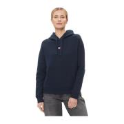 Tommy Jeans Basic Badge Hoodie - Blå Blue, Dam