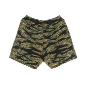 Obey Camo Avslappnade Shorts Tiger Print Lättvikt Multicolor, Herr