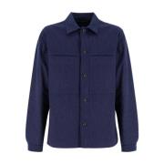 Paul & Shark Ficka Overshirt Blue, Herr