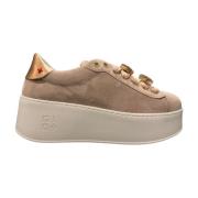 Gio+ Rosa Mocka Sneaker med Juvel Detaljer Pink, Dam