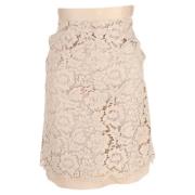 Valentino Vintage Pre-owned Bomull nederdelar Beige, Dam