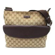 Gucci Vintage Pre-owned Canvas gucci-vskor Brown, Dam