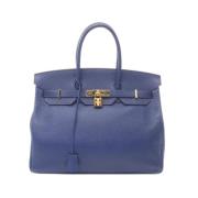 Hermès Vintage Pre-owned Tyg handvskor Blue, Dam