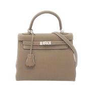 Hermès Vintage Pre-owned Laeder handvskor Gray, Dam