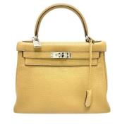 Hermès Vintage Pre-owned Laeder handvskor Beige, Dam