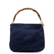 Gucci Vintage Pre-owned Silke handvskor Blue, Dam