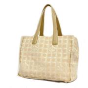 Chanel Vintage Pre-owned Nylon chanel-vskor Beige, Dam