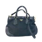 Prada Vintage Pre-owned Tyg prada-vskor Black, Dam