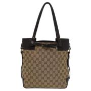 Gucci Vintage Pre-owned Canvas totevskor Beige, Dam