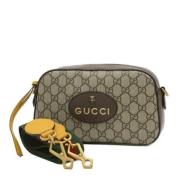 Gucci Vintage Pre-owned Laeder axelremsvskor Beige, Dam