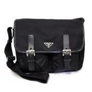 Prada Vintage Pre-owned Nylon prada-vskor Black, Dam