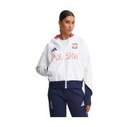 Adidas Polen Full-Zip Vit Jacka White, Dam