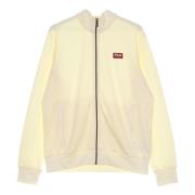 Fila Hög Hals Dragkedja Sweatshirt Lätt Jacka Beige, Herr