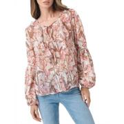 Guess Blommig Chiffongblus för Kvinnor Multicolor, Dam