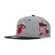 Mitchell & Ness Miami Heat NBA Snapback Keps Gray, Herr