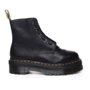 Dr. Martens Svarta Snörstövlar med Dragkedja Black, Dam