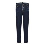 Dsquared2 Blå Jeans med Röd Logomärke Blue, Herr