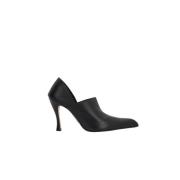 Loewe Svarta läderstiletthälar Black, Dam